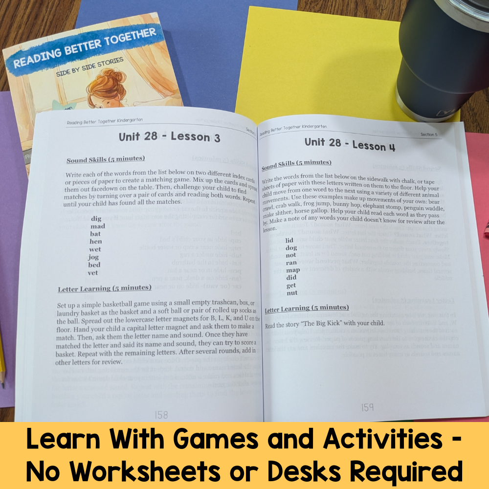 Reading Better Together Kindergarten Bundle - 32 Week Complete Curriculum + Side by Side Stories Anthlogy