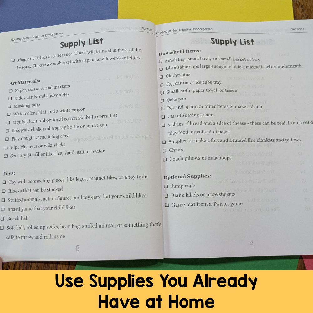 Reading Better Together Kindergarten Bundle - 32 Week Complete Curriculum + Side by Side Stories Anthlogy