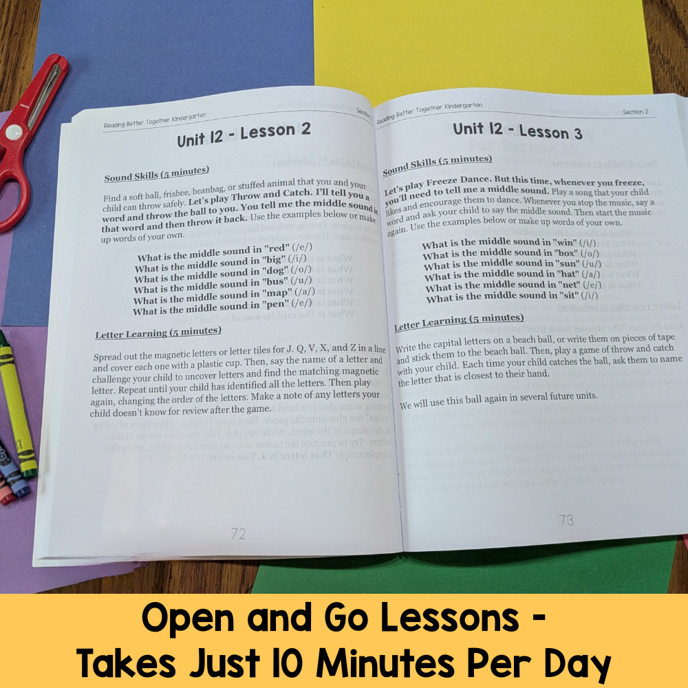 Reading Better Together Kindergarten Bundle - 32 Week Complete Curriculum + Side by Side Stories Anthlogy