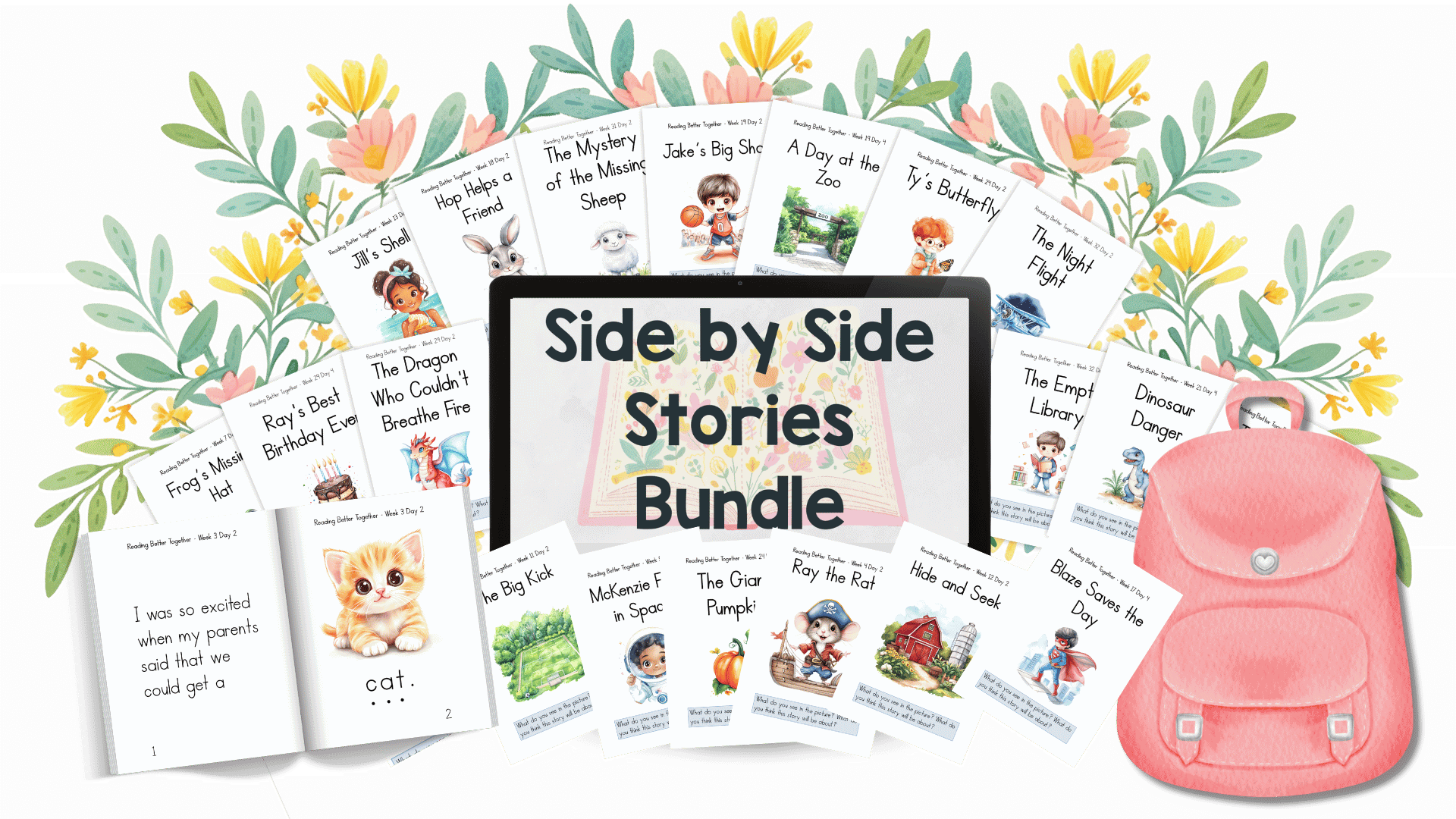 Side by Side Stories Bundle | 62 Learn to Read Books