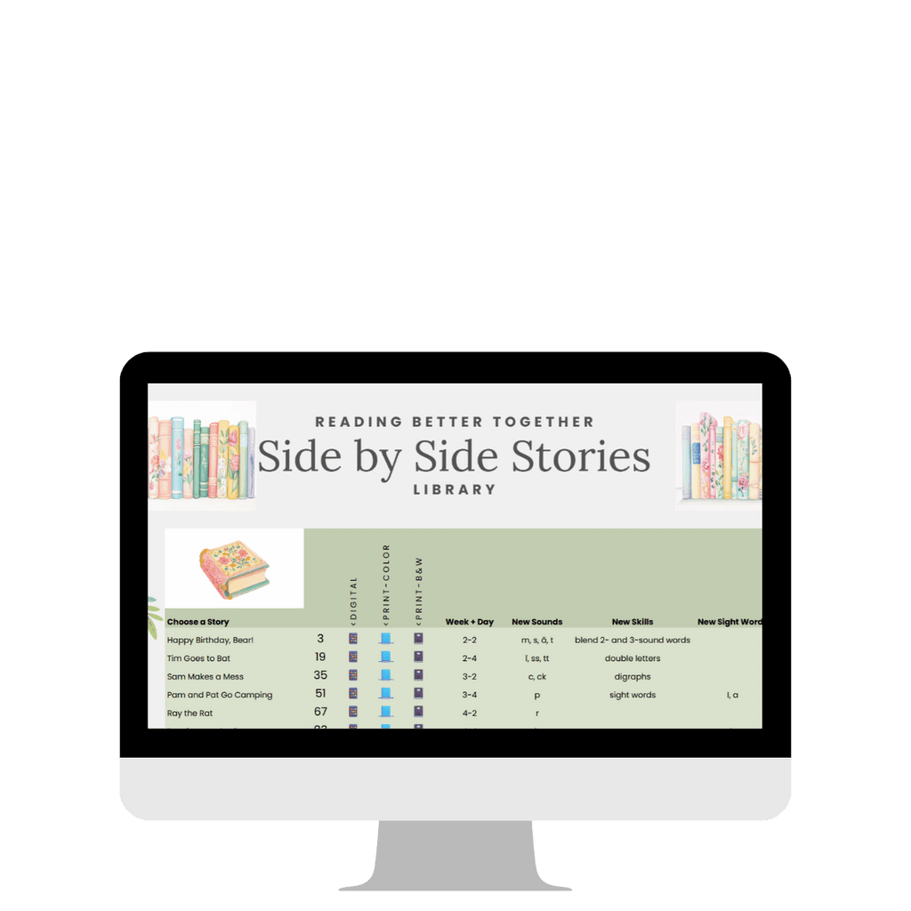 Side by Side Stories Bundle | 62 Learn to Read Books
