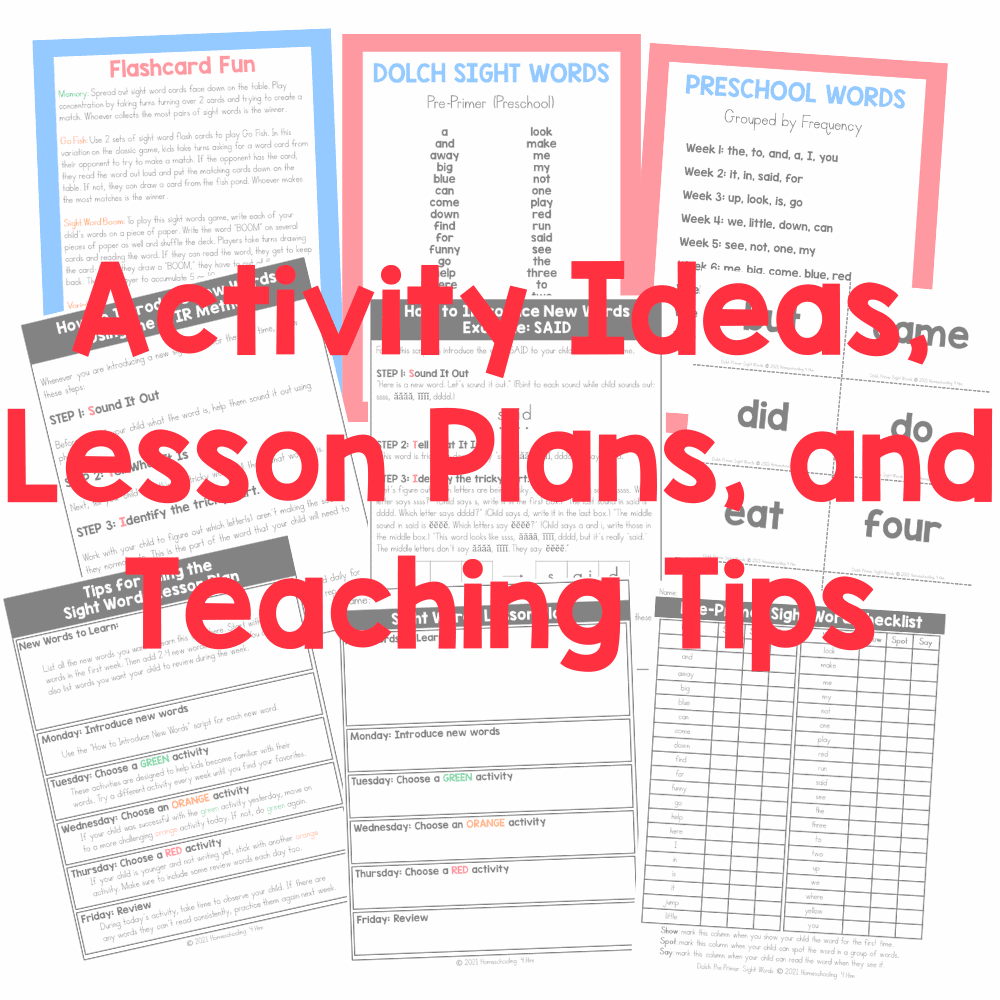 Sight Word Success Mega Activity Bundle | PreK to 3rd